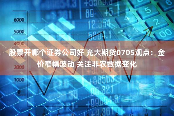 股票开哪个证券公司好 光大期货0705观点：金价窄幅波动 关注非农数据变化