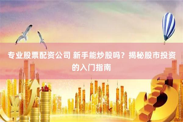 专业股票配资公司 新手能炒股吗？揭秘股市投资的入门指南